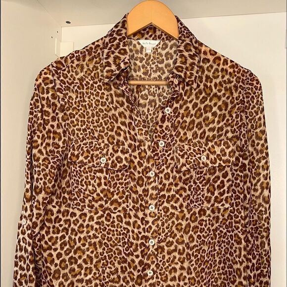 Stella Tweet Long or 3/4 Sleeves Button Down Two Pocket Blouse - Picture 1 of 8